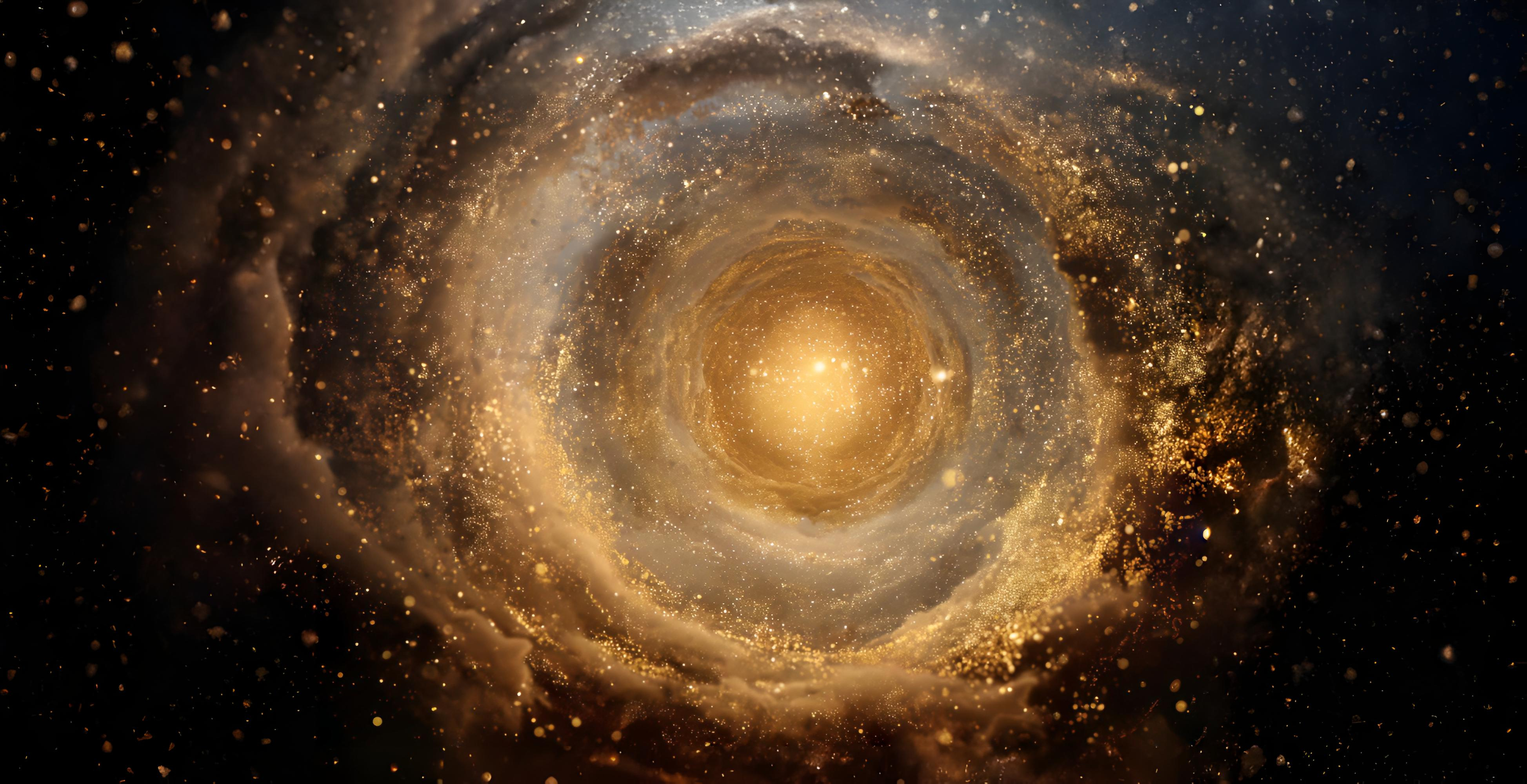 Cosmic meditation backdrop